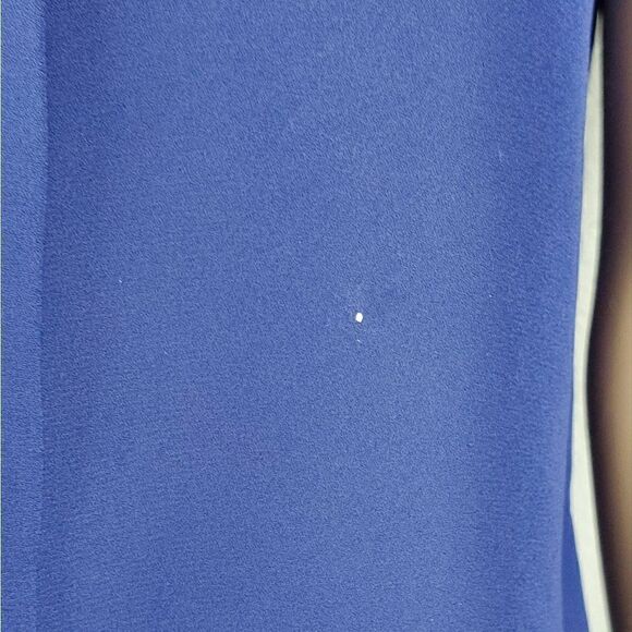 Express Blue Short Sleeve Blouse - Picture 7 of 7